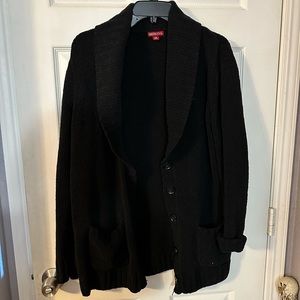 Thick soft black cardigan